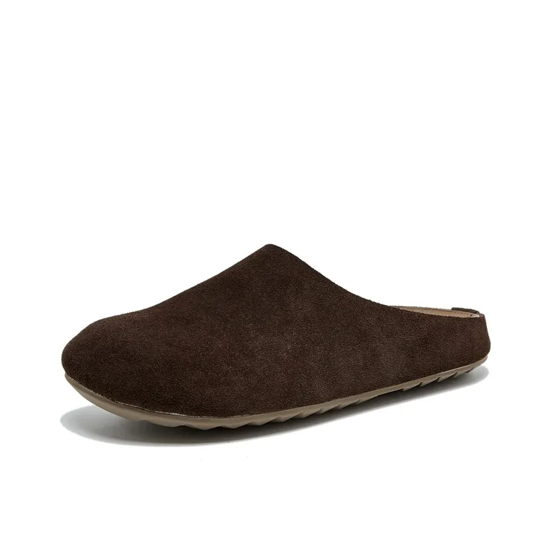 GIGIRYO Rubber Sole Abrasion Resistant Slip Resistant Antibacterial Wrap toe Slippers Women's-7