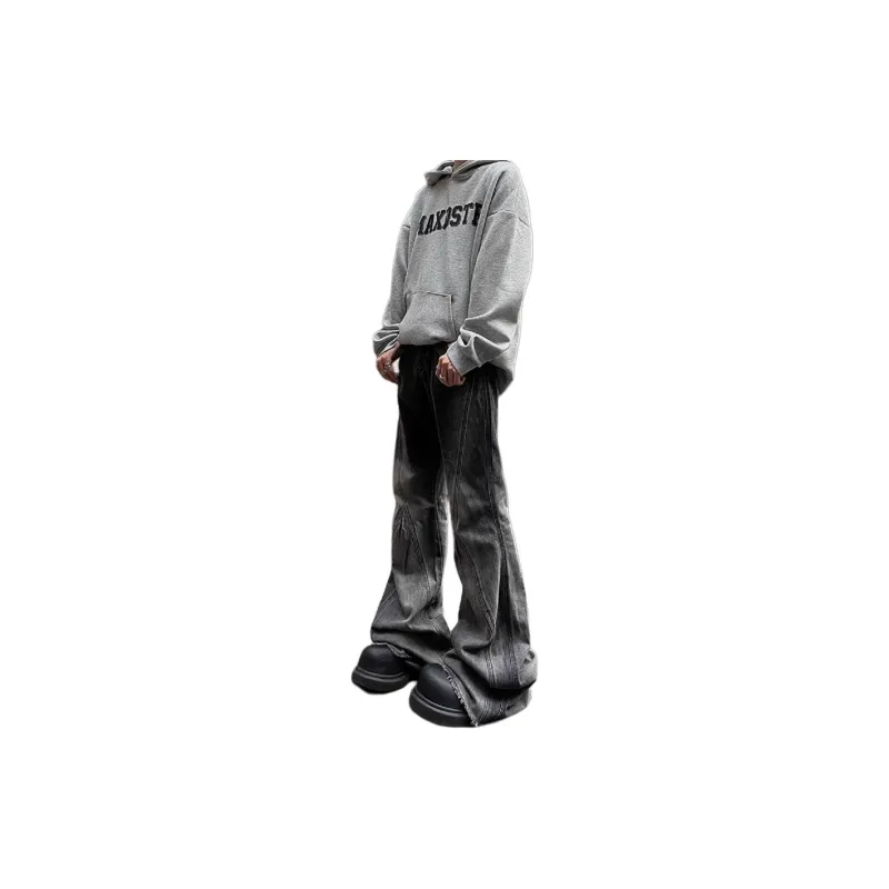 WELTER EXPERIMENT Trendy Versatile Jeans Unisex Classic Black-6