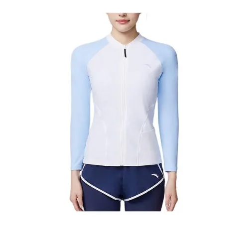 Anta Two-Piece Swimsuits Women's Pure White/Light Blue