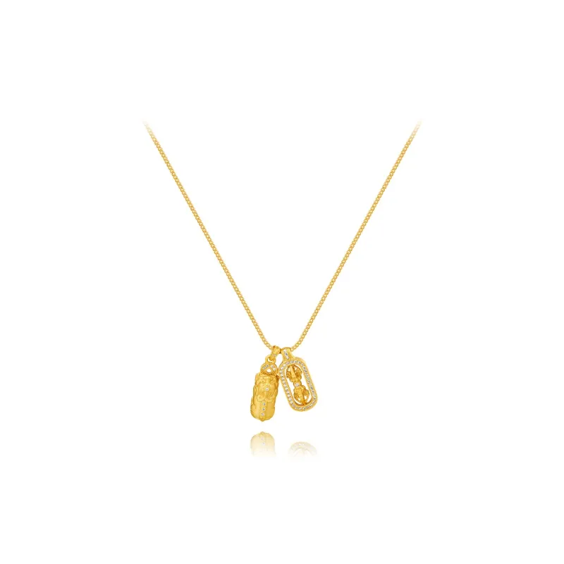 BLANK IN BLANK Zircon Necklaces Women's Bestie Birthday Couple Box-0