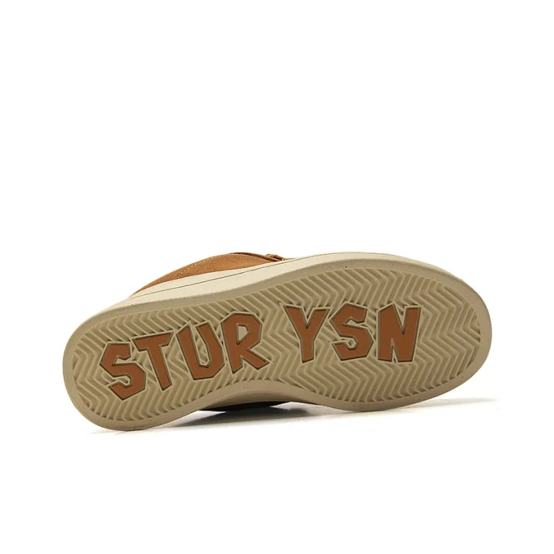 STUR YSN Wear resistant And Lightweight Low Top Skateboard Shoes Women's Light Brown-6