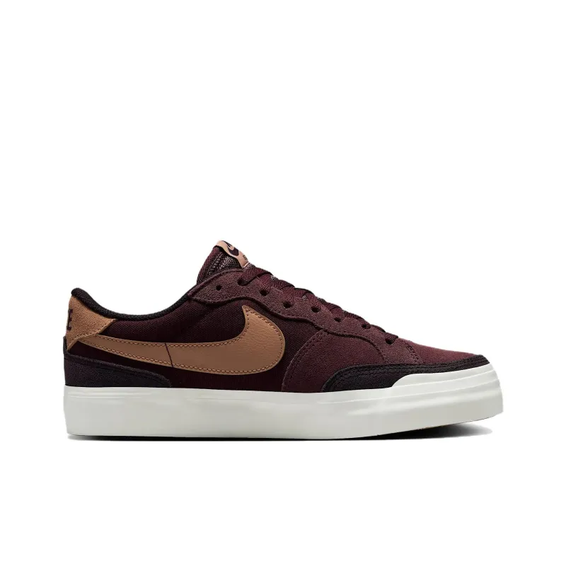 Nike SB Zoom Pogo Anti Slip Wear Resistant Low Top Skateboard Shoes Women's Dark Red-1