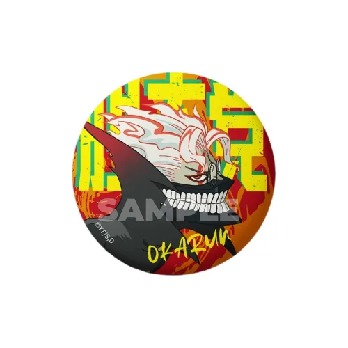 MUSE Manga Club Bold Party Side Profile Collection Ekarun Style Little Peach Badge Badges