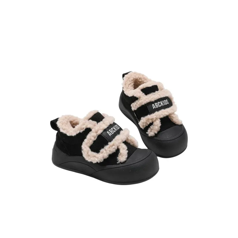 ABC KIDS Slip Resistant Anti Kick Cushioning Rebound Lightweight Cushioning Warm Kids Lifestyle Shoes Black Kids'-2
