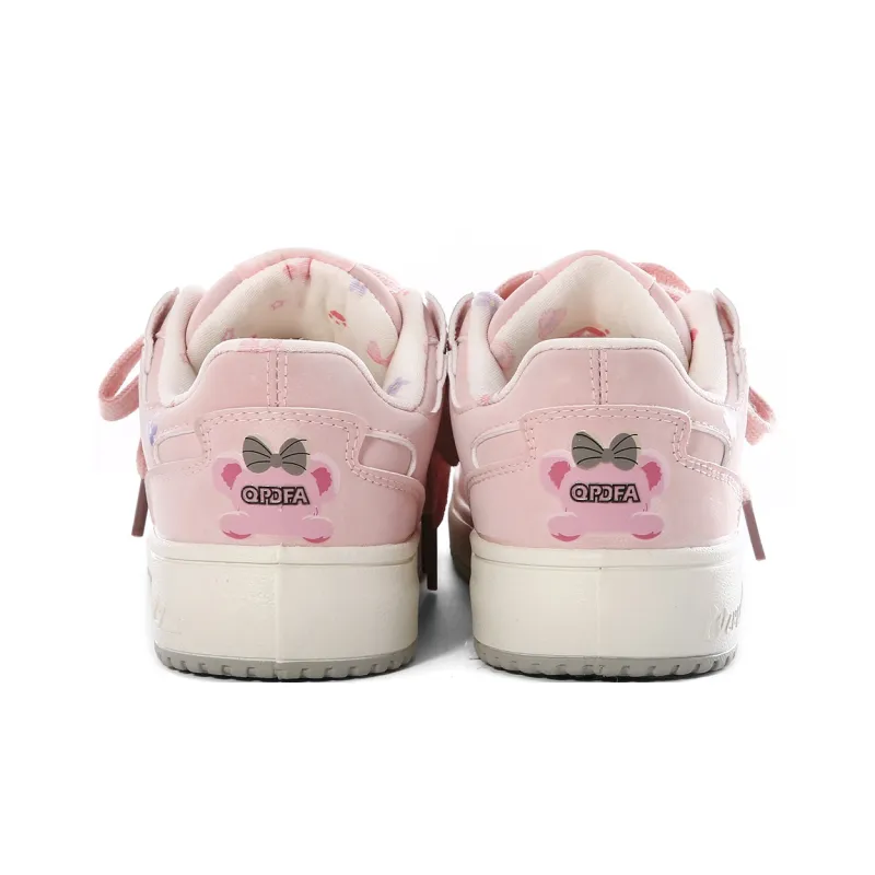 Lovely You Lightweight And Breathable Low Top Skateboard Shoes Women's Pink-28