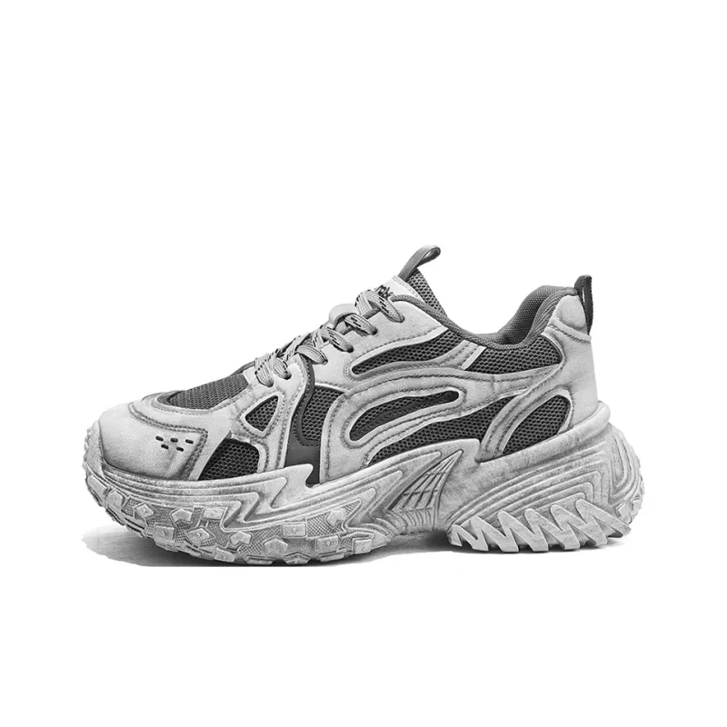 Budding Bear Anti-Slip Wear-Resistant Breathable Lightweight Height Increasing Low-Top Chunky Sneakers Unisex-27
