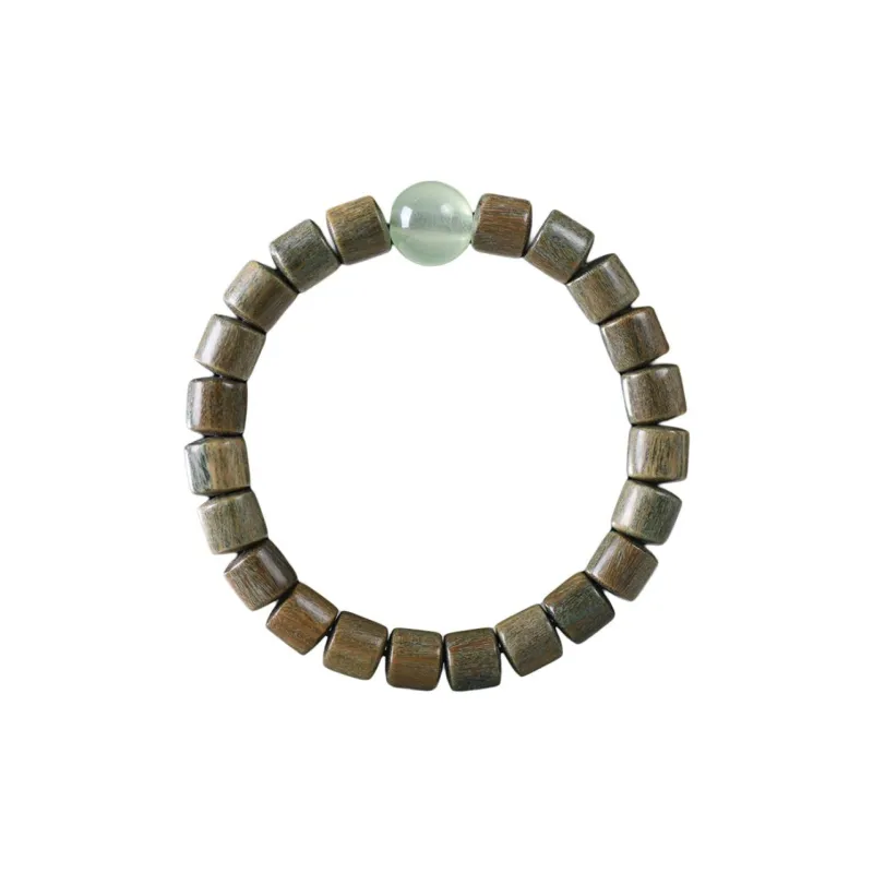 CHENTANMUZUO Green Sandalwood Bracelets Unisex-1