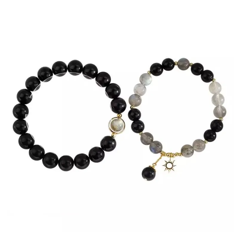 Strange Snow Obsidian Bracelets Unisex-6