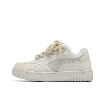 Hong Kong Meng Slip Resistant Breathable Height Increasing Low Top Skateboard Shoes Unisex Beige