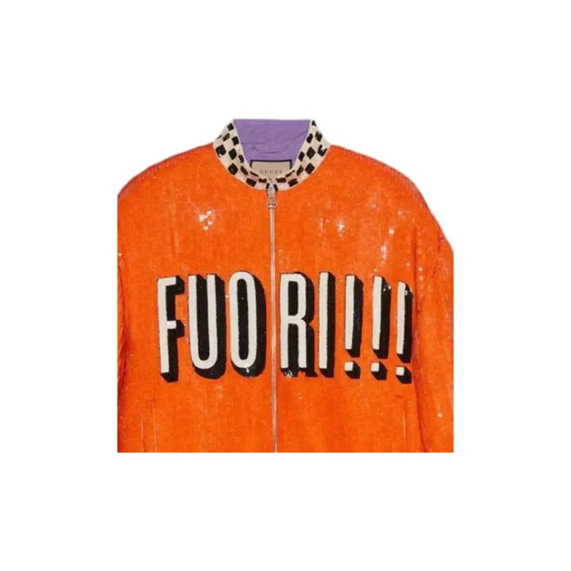 GUCCI Jackets Coats Men's Orange-6