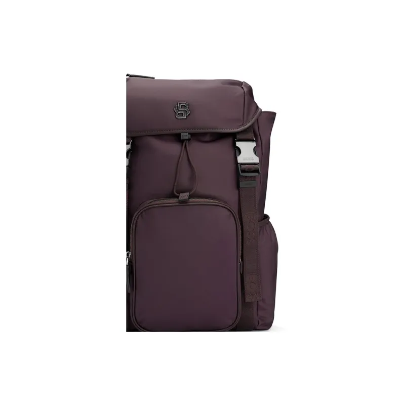 HUGO BOSS Polyester Backpack Men's Deep Red-4