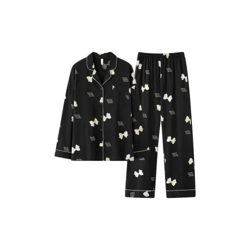 Qin Jing Pajama Set Women's Black