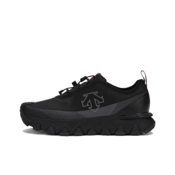 DESCENTE SKI STYLE Anti Slip Wear Resistant Low Top Hiking Shoes Men's Black