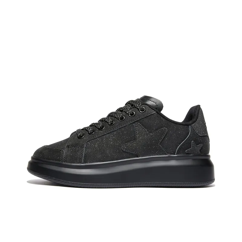 VOIT Skateboard Shoes Unisex Low Top Starlight Black-1