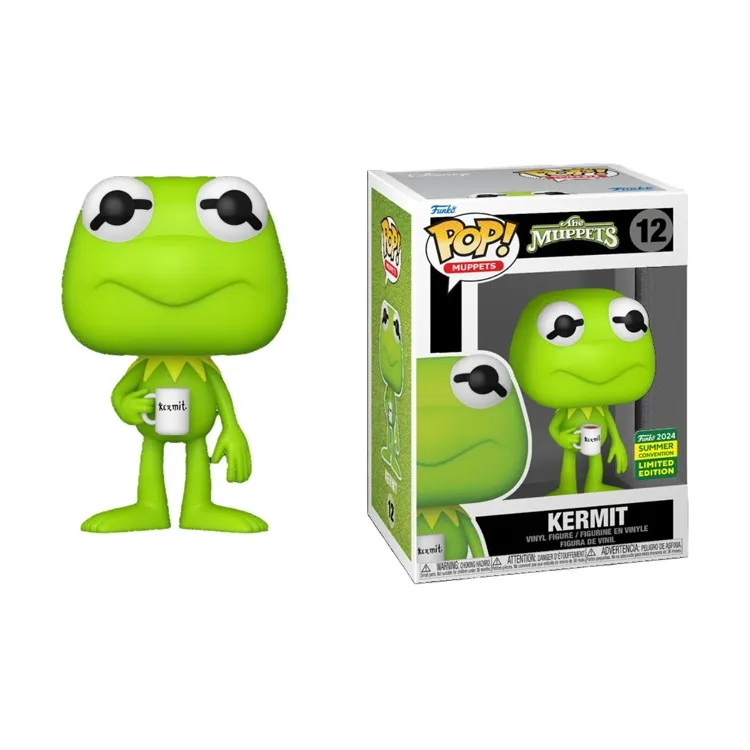 Funko The Muppets POP! Collection Selection, Cute And Invincible Drinking Tea Kermit The Frog Chibi Figures-1