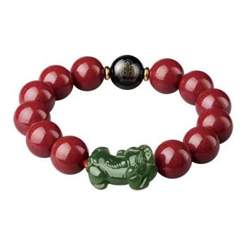 Yi Mingju Cinnabar Bracelets Unisex
