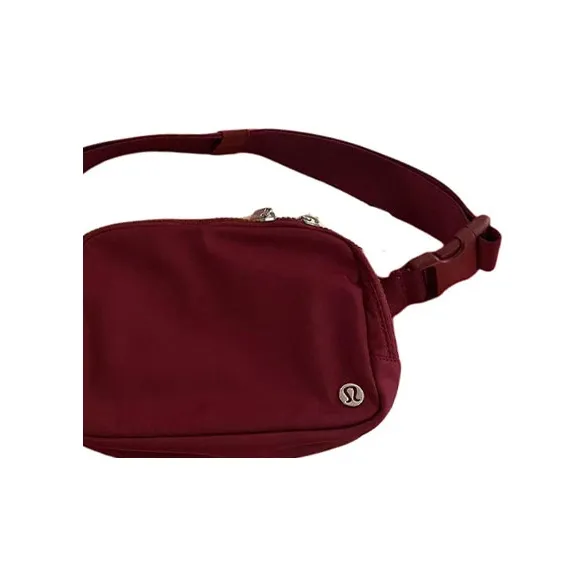 Lululemon Nylon And Recycled Polyester Blend Sling Bags One Shoulder Crossbody Fanny Pack Large Size Women's Wine Berry-2