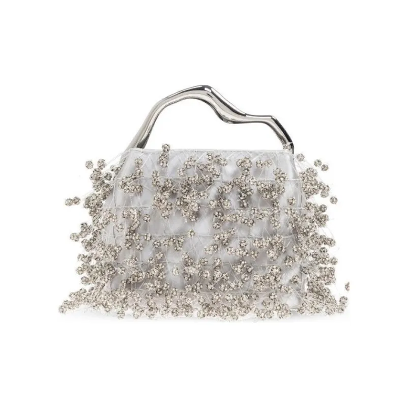 CULT GAIA Glass Handbag Mini Women's Silver-2