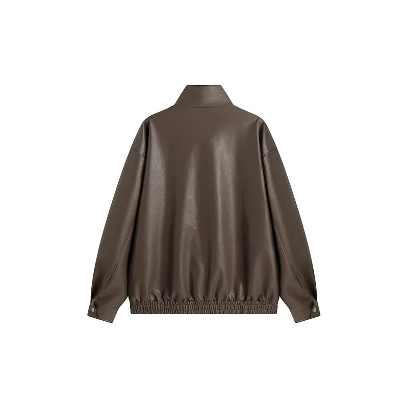 EOOVEN Leather Jackets Unisex-3