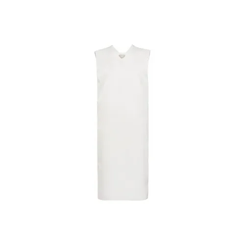 PRADA Sleeveless Dresses Women's White