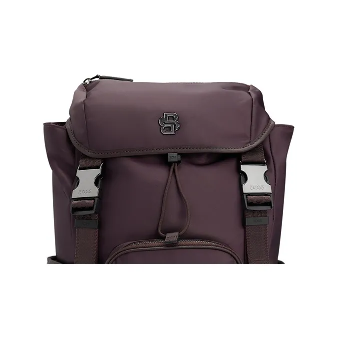 HUGO BOSS Polyester Backpack Men's Deep Red-3
