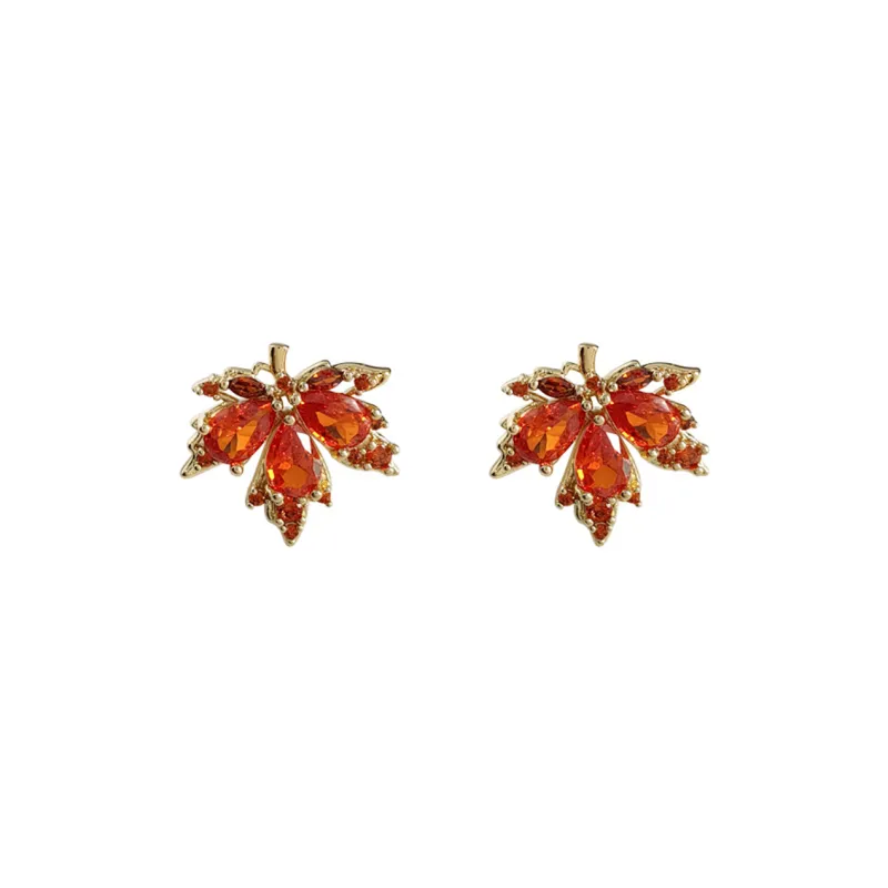 JOLLY SEASONS Copper Stud Earrings Women's-0
