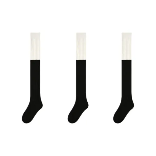 Vine Color Knee High Socks Unisex 3 Pack