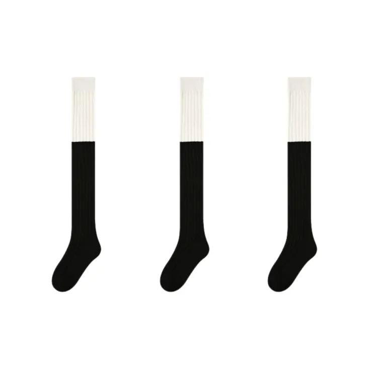 Vine Color Knee High Socks Unisex 3 Pack-0