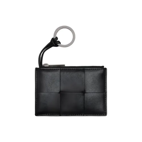 Bottega Veneta Cow Leather Key Pouch Men's Black
