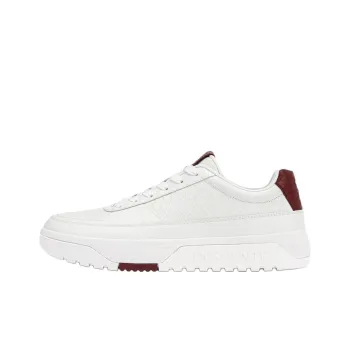 DESCENTE Dualis Anti Slip Wear Resistant Low Top Casual Shoes Men's White Red