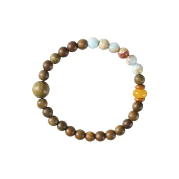 Jinghua Record Green Sandalwood Bracelets Unisex
