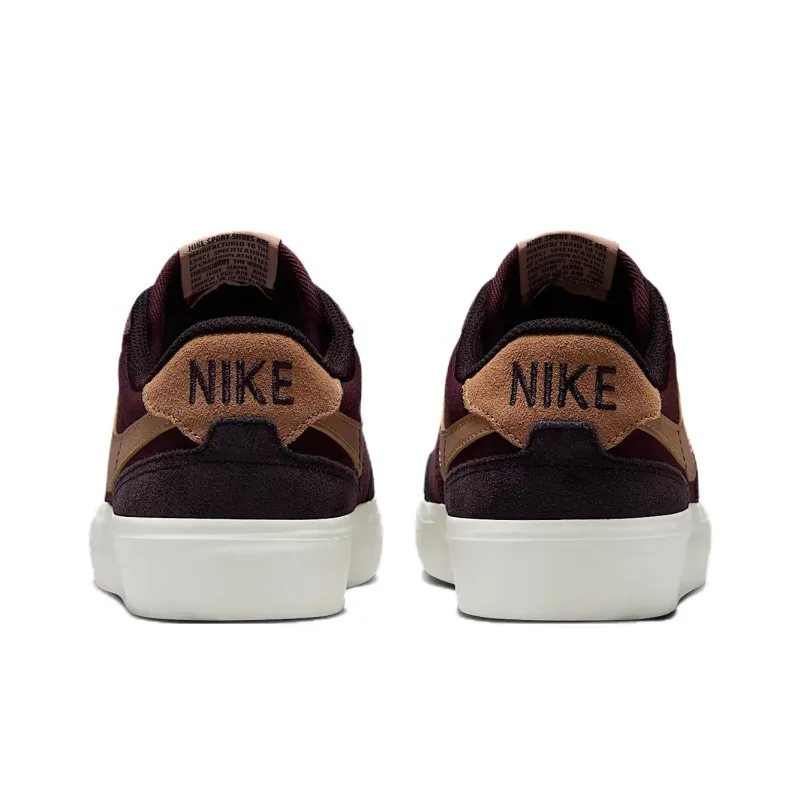 Nike SB Zoom Pogo Anti Slip Wear Resistant Low Top Skateboard Shoes Women's Dark Red-4