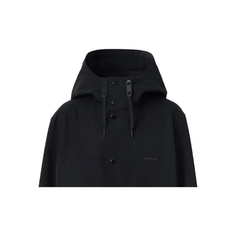 Burberry Embossed-logo Midi Hooded Parka-4