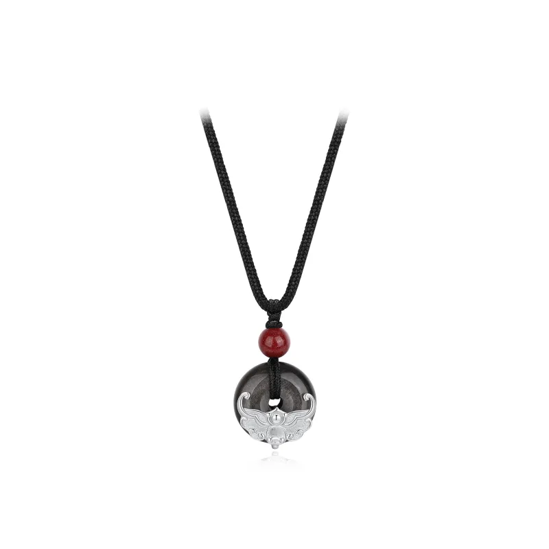 SEVEN COOK Obsidian Necklaces Unisex-4