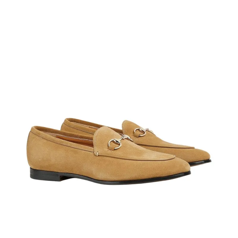 GUCCI Jordaan Loafers Women's Khaki-2