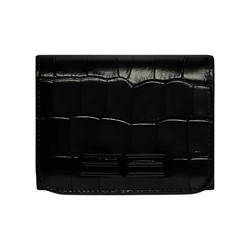 Balenciaga Gossip Calfskin Wallet Mini Women's Black-0