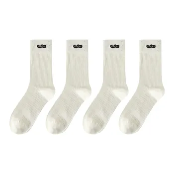 Lan Miao Mid Calf Socks Women's 4 Pack