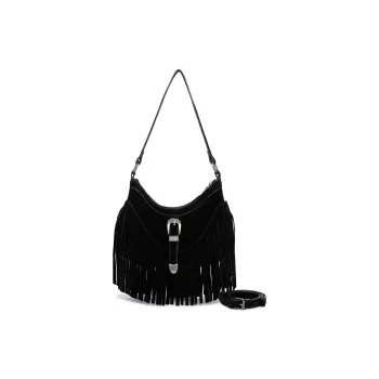 FAIRWHALE PU Shoulder Bag Women's Black/Brown