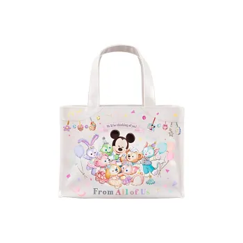 Disney Polyester Shopping Bag Handbag Regular Unisex White & Multicolor