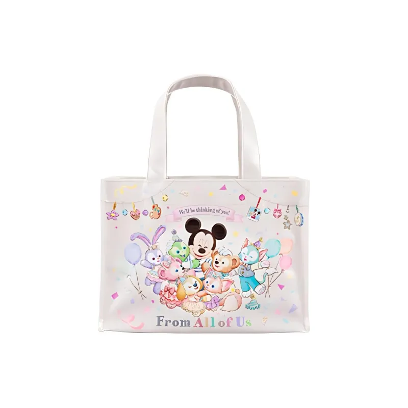 Disney Polyester Shopping Bag Handbag Regular Unisex White & Multicolor-0