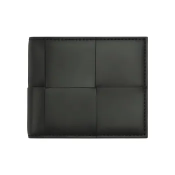 Bottega Veneta CASSETTE Leather Wallet Men's Dark Green