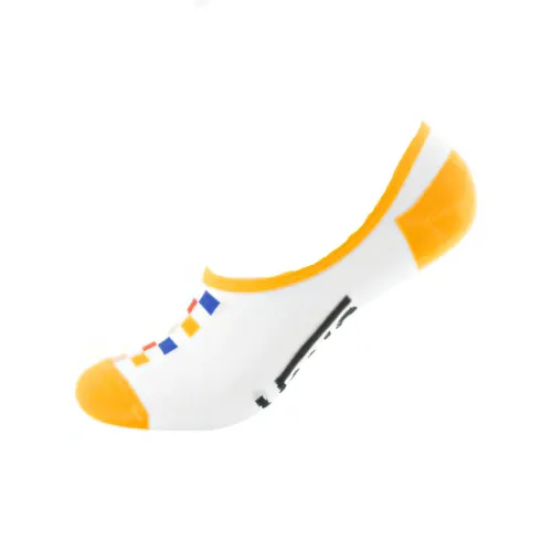 Vans No-Show Socks Women's 1 Pack White Yellow