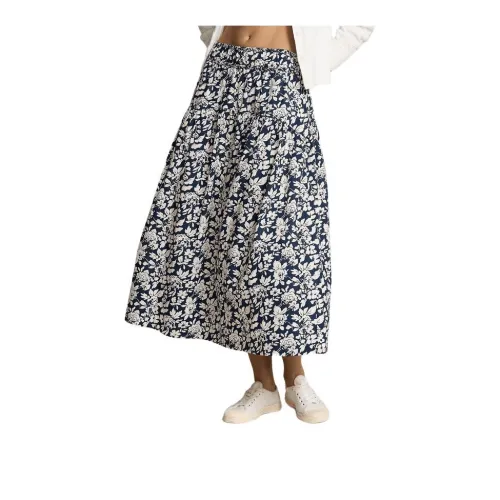 Polo Ralph Lauren SS24 Casual Long Skirts Women's Blue