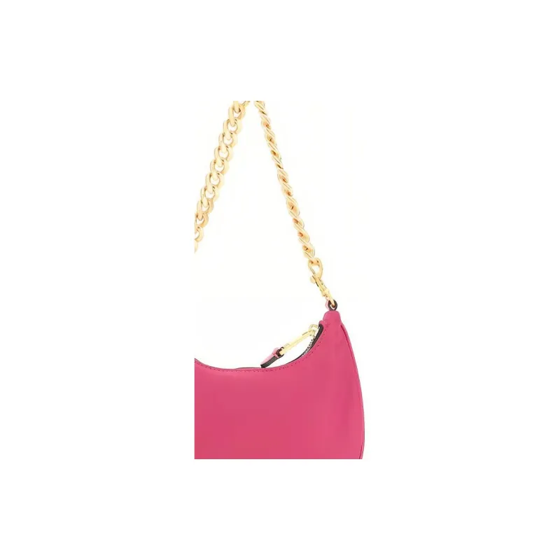MOSCHINO PU Shoulder Bag Women's Fuchsia-4