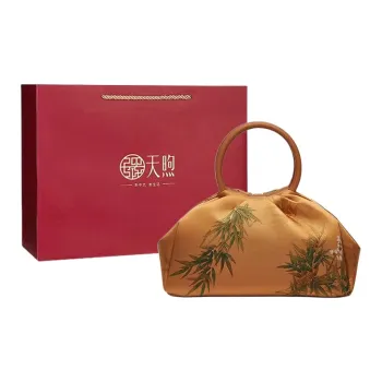 Pmsi Mulberry Silk Handbag, Crossbody Bag, Shoulder Bag Trumpets Women's Gold