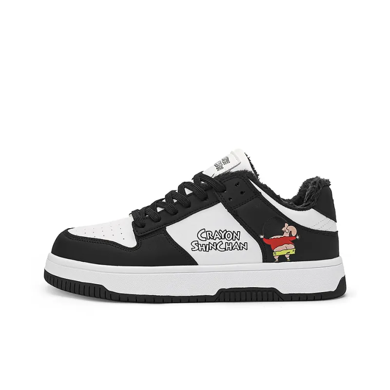 Crayon Shinchan Abrasion Resistant Slip Resistant Low Top Skateboard Shoes-6