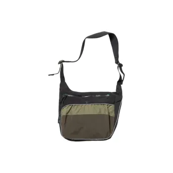 Arcteryx Greater Goods Collaboration Nylon Crossbody Bag Shoulder Bag Unisex Khaki With Olive Green Accents