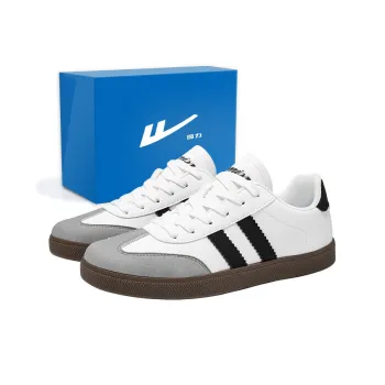 Warrior Classic White Sneakers Versatile German Army Trainers Lightweight Skateboard Shoes Unisex Vintage Gray