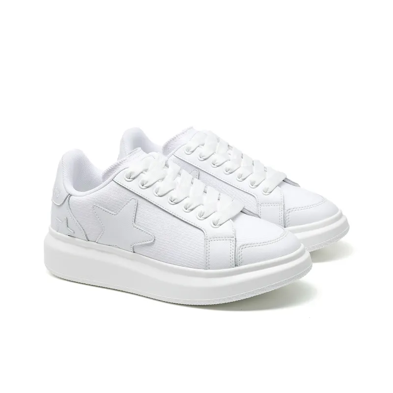 PALOVATTI x VOIT Coverage Height Increased Slip Resistant Low Top Skateboard Shoes Unisex Classic White-3