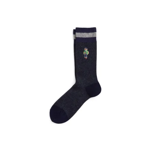 Polo Ralph Lauren FW24 Mid-Calf Socks Men's Nautical Blue